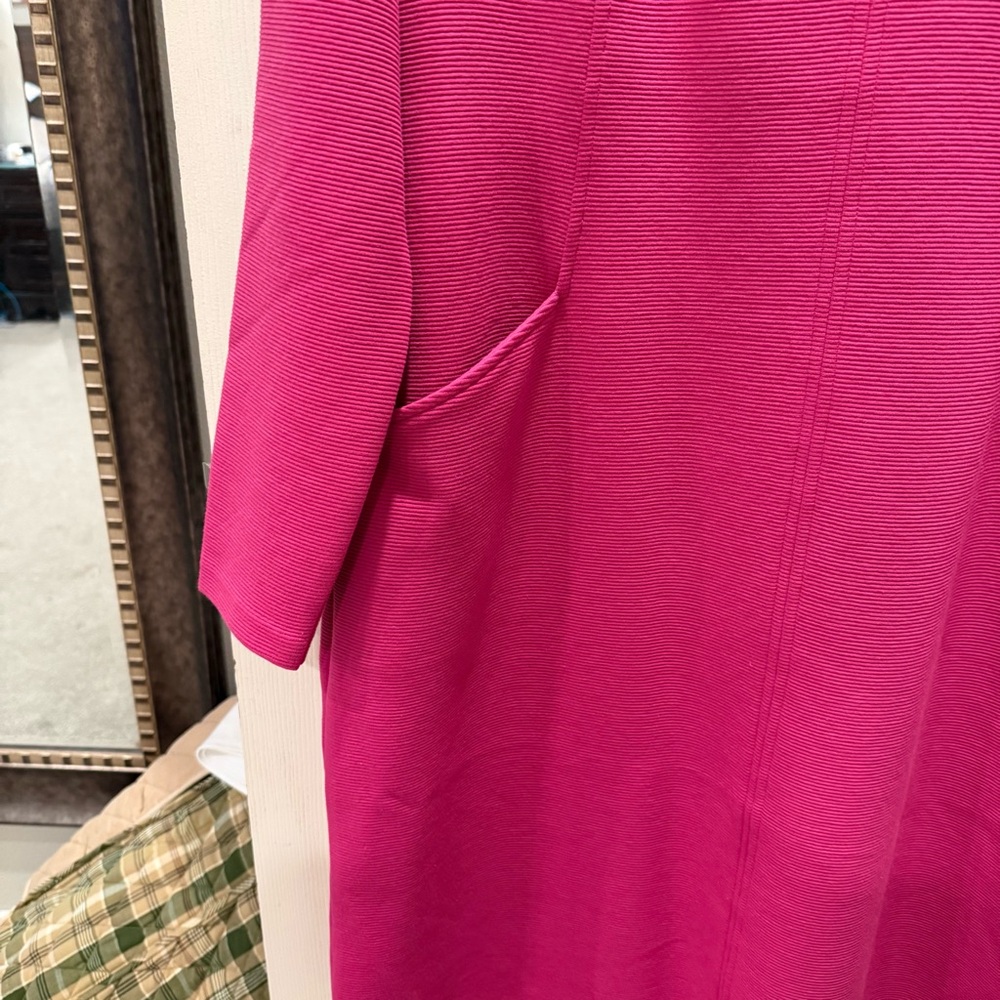 Boden Hot Pink Long Sleeve Dress - Picture 5 of 8